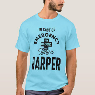 Harper Personalised Name Birthday Gift T-Shirt