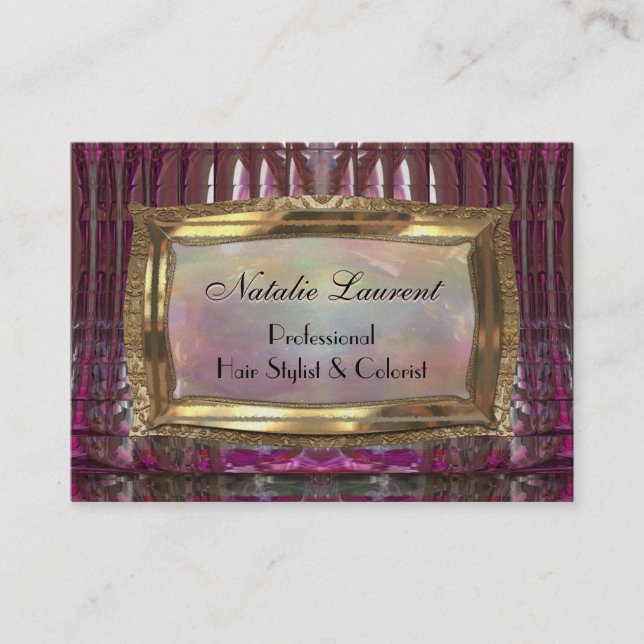 Harperglam Pearl Professional Business Card (Front)