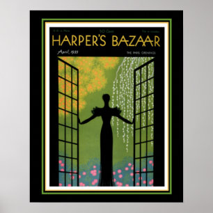 Harper's Bazaar Art Deco Cover 16 x 20 Poster