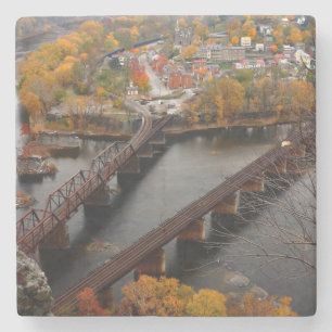Harpers Ferry in the Fall Stone Coaster