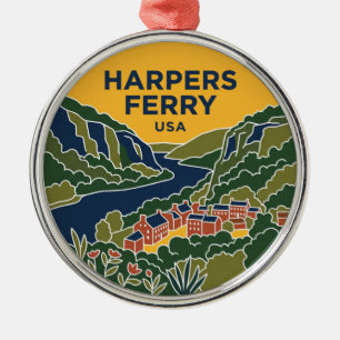 Harpers Ferry National Historical Park Metal Tree Decoration