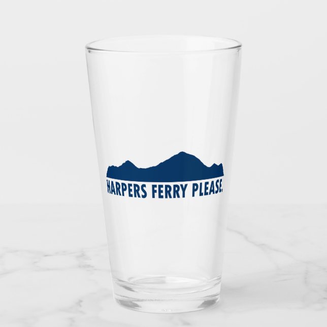 Harpers Ferry West Virginia Please Glass (Front)
