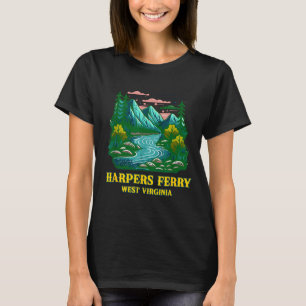 Harpers ferry west virginia vintage mountain river T-Shirt