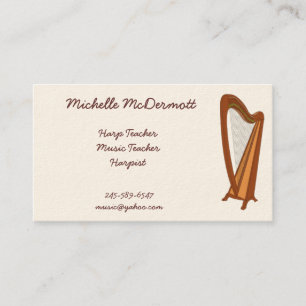 Harpist Business Card