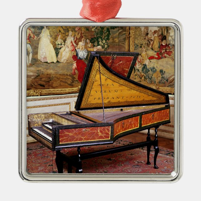 Harpsichord, 1634 metal tree decoration (Front)