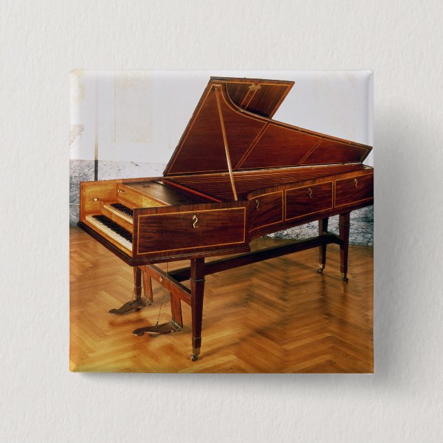 Harpsichord belonging to Franz Joseph Haydn 15 Cm Square Badge (Front)