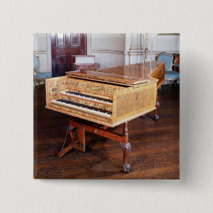 Harpsichord, by Jacob Kirckman, English, 1766 15 Cm Square Badge