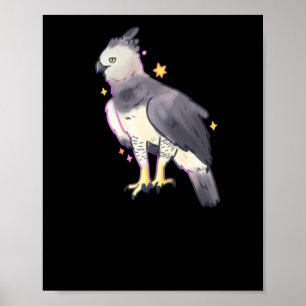 Harpy Eagle Art Sticker  Poster