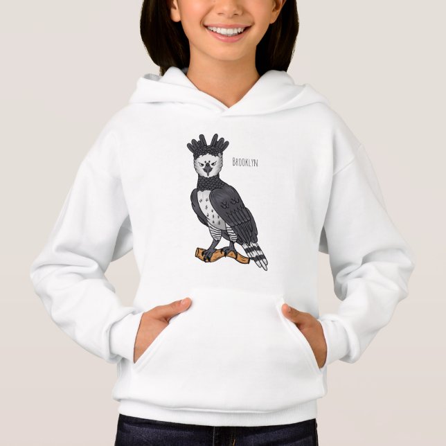 Harpy eagle cartoon illustration (Front)
