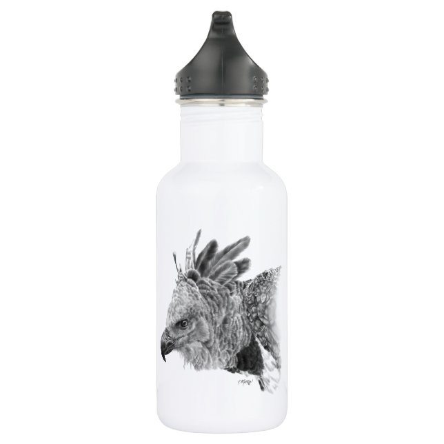 Harpy Eagle Drawing 532 Ml Water Bottle (Right)
