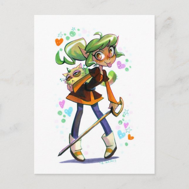 Harpy Gee Postcard (Front)