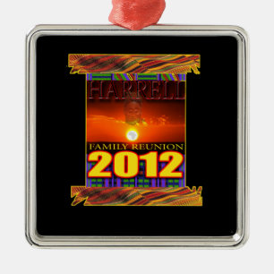 Harrell family reunion necklace metal tree decoration