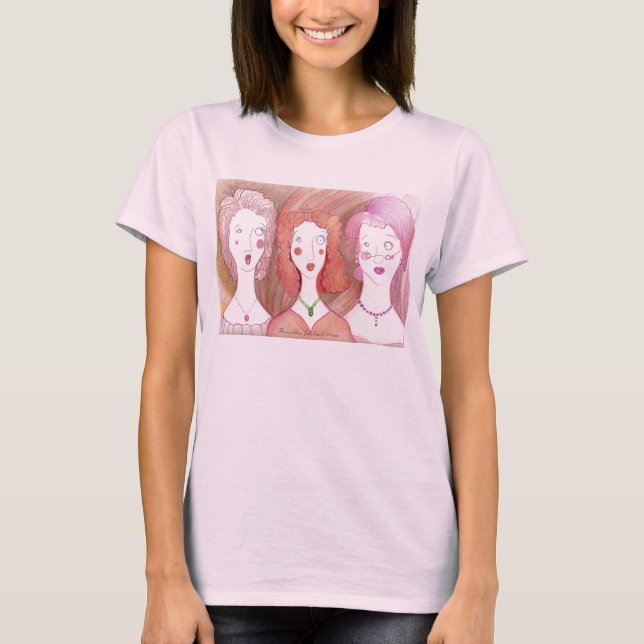 Harried Trio ladies baby doll T T-Shirt (Front)