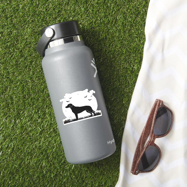 Harrier Dog � Halloween Moon Silhouette Classic T- (HydroFlask Insitu)