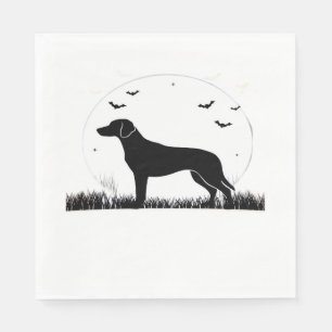 Harrier Dog � Halloween Moon Silhouette Classic T- Napkin