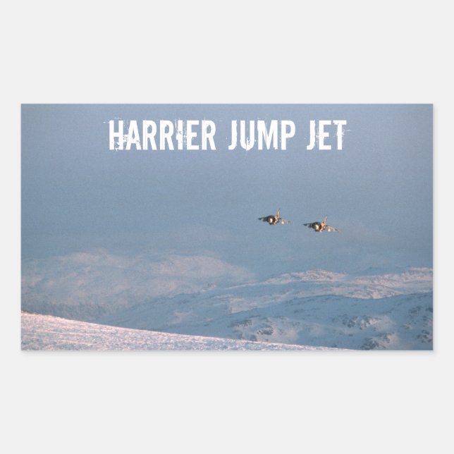 Harrier Jump Jet Rectangular Sticker (Front)