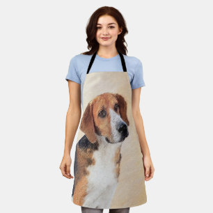 Harrier Painting - Cute Original Dog Art Apron