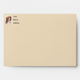 Harrier Painting - Cute Original Dog Art Envelope