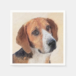 Harrier Painting - Cute Original Dog Art Napkin