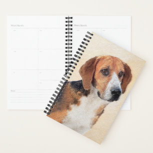 Harrier Painting - Cute Original Dog Art Planner