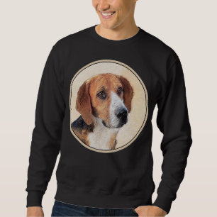 Harrier Painting - Cute Original Dog Art Sweatshirt