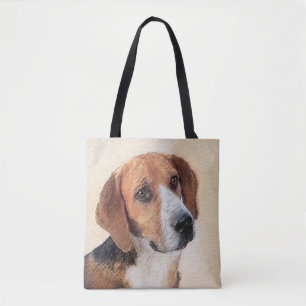 Harrier Painting - Cute Original Dog Art Tote Bag