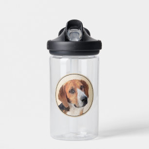 Harrier Painting - Cute Original Dog Art Water Bottle