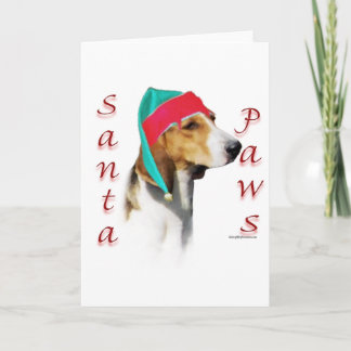 Harrier Santa Paws Holiday Card