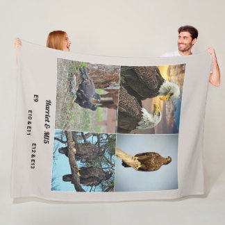 Harriet M15 and E's collage Fleece Blanket