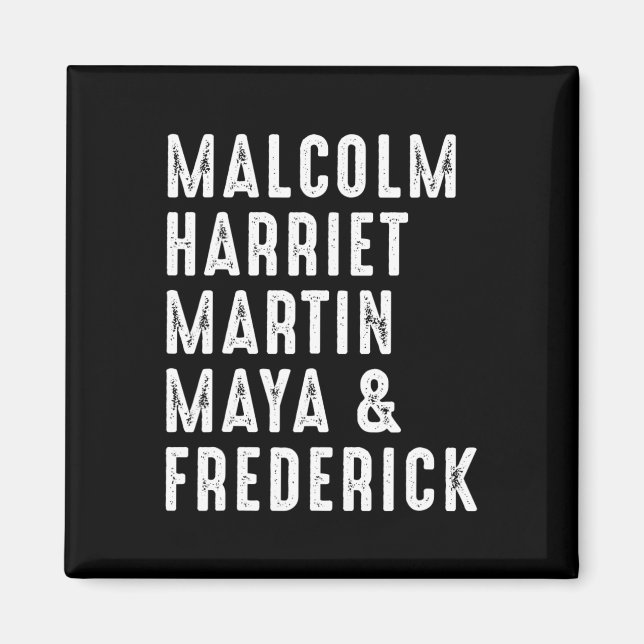 Harriet Martin Maya Frederick Black Leaders  Magnet (Front)