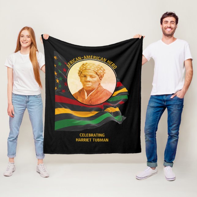 HARRIET TUBMAN African American Hero BLACK HISTORY Fleece Blanket (In Situ)