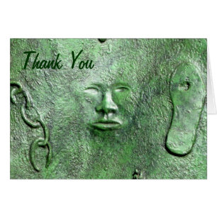 harriet tubman bronze thank you note card