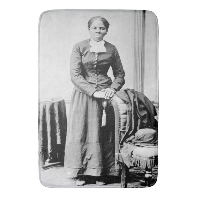 Harriet Tubman Conductor Underground Railroad Bath Mat (Front Vertical)
