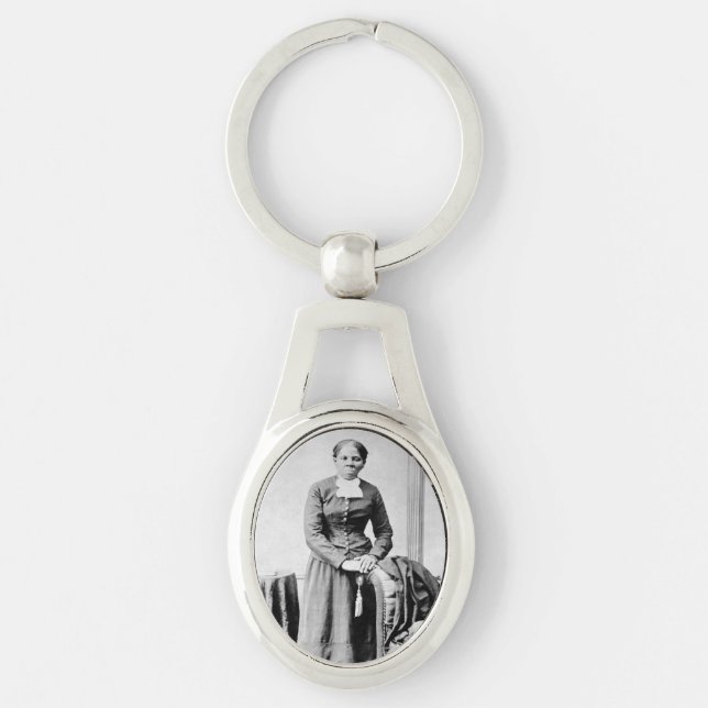 Harriet Tubman Conductor Underground Railroad Key Ring (Front)