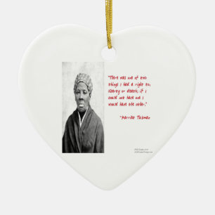 Harriet Tubman "Liberty Or Death" Quote Gifts Ceramic Tree Decoration