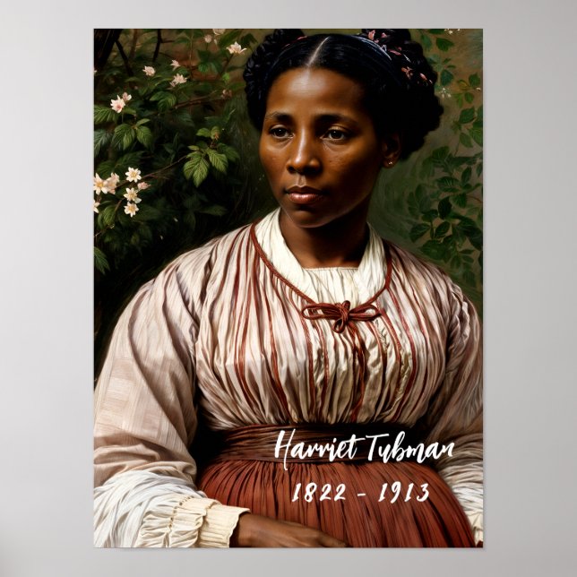 Harriet Tubman Original Portrait Art Poster (Front)