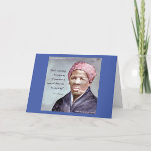 Harriet Tubman & Quote Card