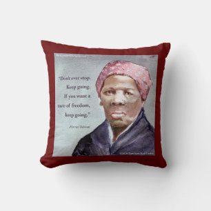 Harriet Tubman & Quote Cushion