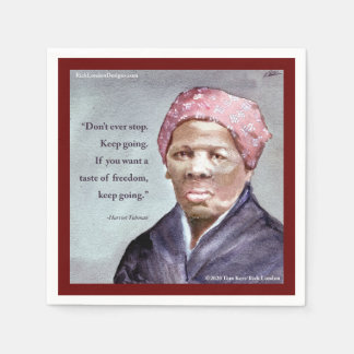 Harriet Tubman & Quote Napkin
