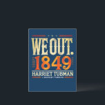 Harriet Tubman We Out 1849 Black American History Holiday Postcard<br><div class="desc">Celebrate Black history with this vintage-style "We Out. 1849" design honouring Harriet Tubman. Perfect for history lovers, educators, and social justice advocates. You can personalise this design with a monogram, name, or photos. Contact the designer for special requests or assistance. © Copyright 2025 P.D., Patterns & Paintings & Graphics. All...</div>