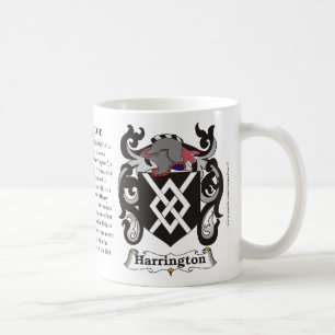 Harrington Family Coat of Arms Mug