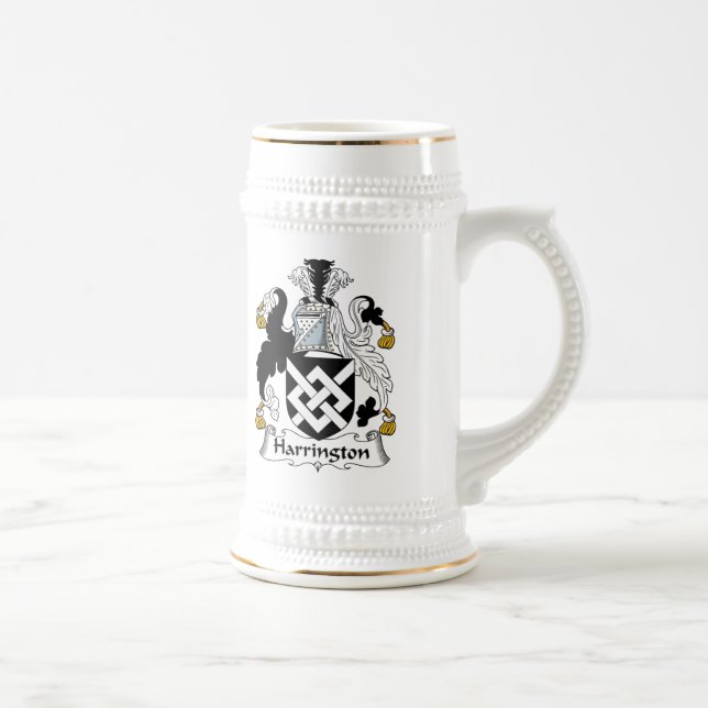Harrington Family Crest Beer Stein (Right)