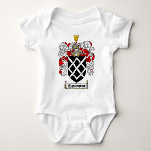 HARRINGTON FAMILY CREST -  HARRINGTON COAT OF ARMS BABY BODYSUIT