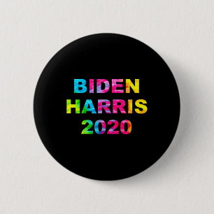 Harris 2020 Election Tie Dye Vintage Hippie 6 Cm Round Badge