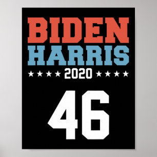 Harris 2020 Jersey Style 46 President Usa Poster