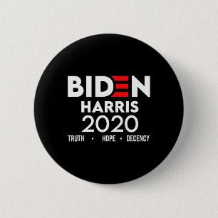 Harris 2020 Truth Hope Decency Shirt Vintage Elect 6 Cm Round Badge