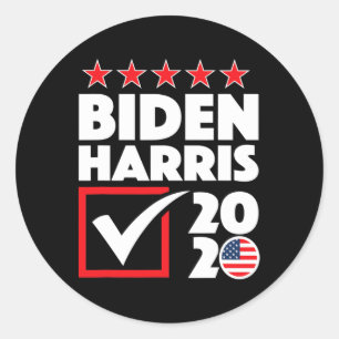 Harris 2020 Usa Election Democrat Party Political Classic Round Sticker