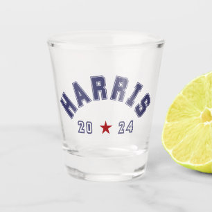 Harris 2024 Athletic Word Art Shot Glass