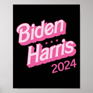 Harris 2024 Black S Joe Kamala Funny President Poster