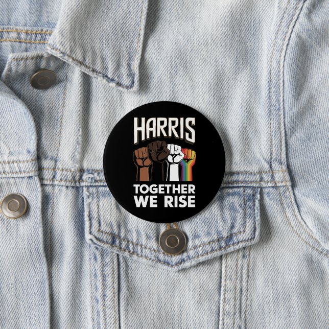Harris 2024 Election LGBT Kamala Harris 2024 7.5 Cm Round Badge (In Situ)